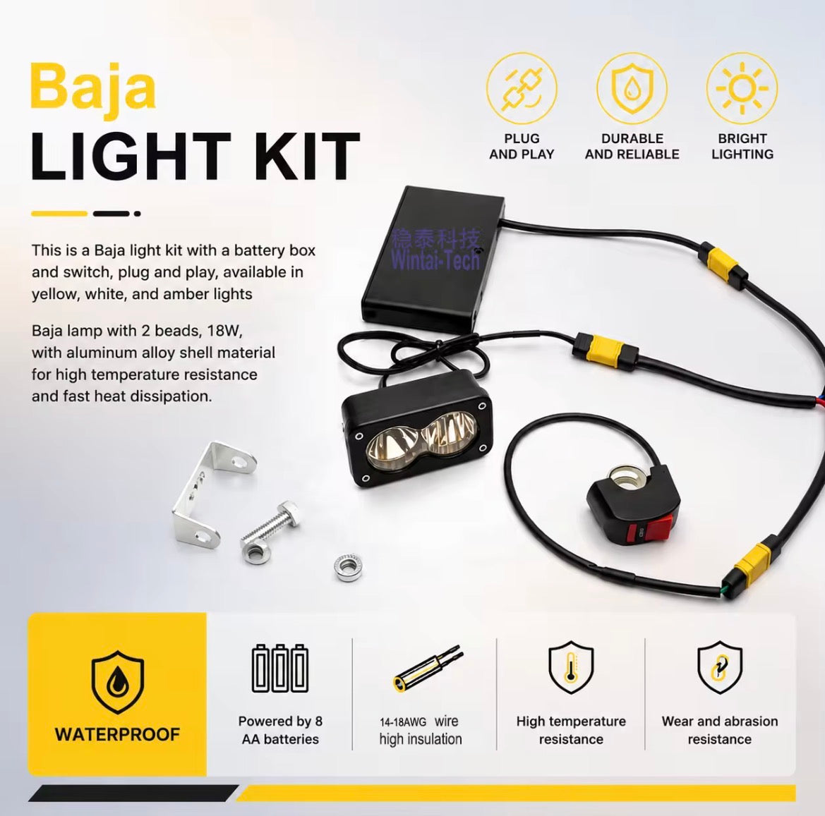 ACX baja light with battery